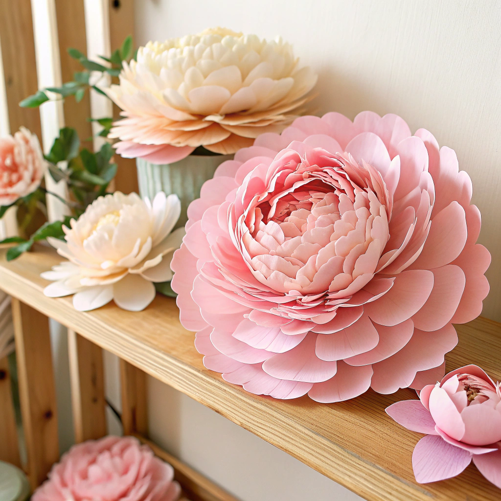 Layered Paper Peonies