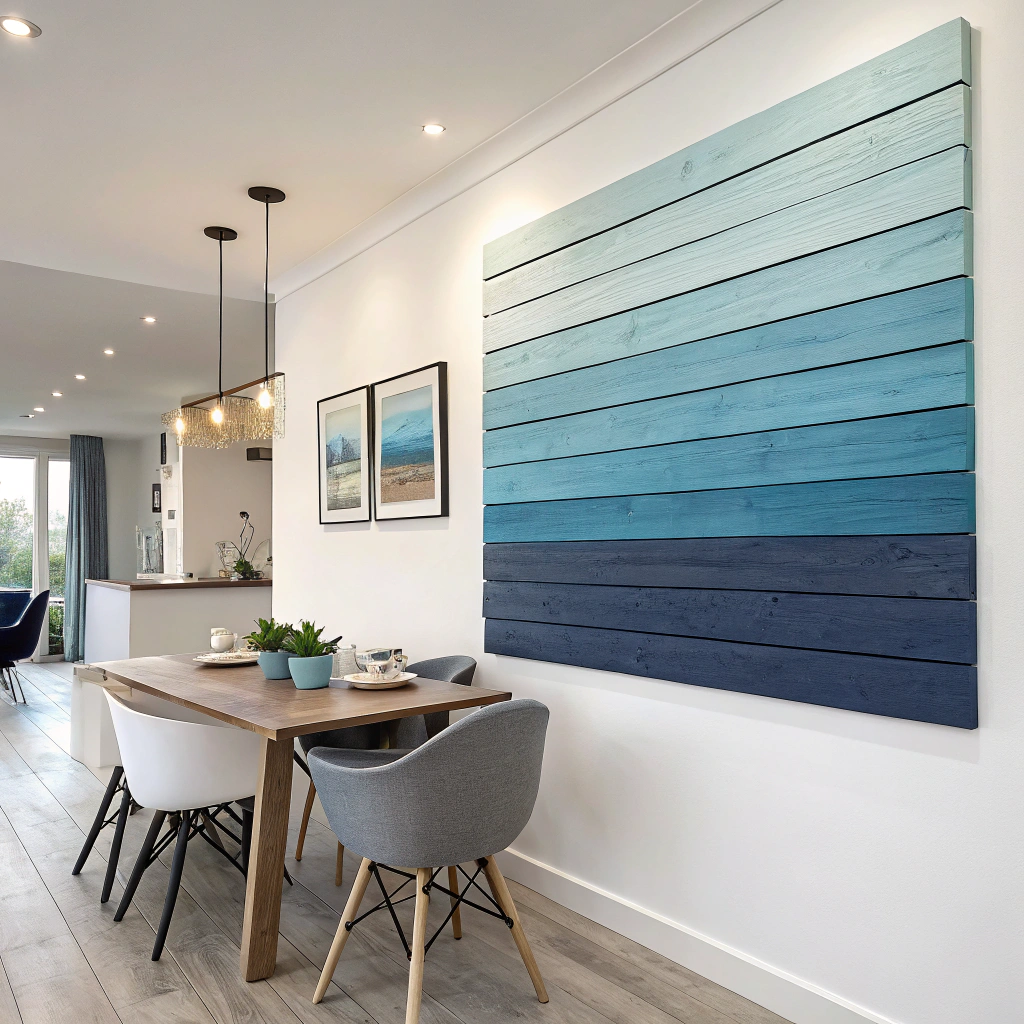 Painted Wooden Plank Art