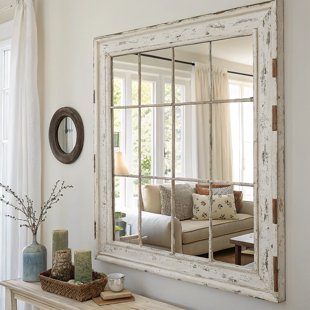 Window Frame Mirror