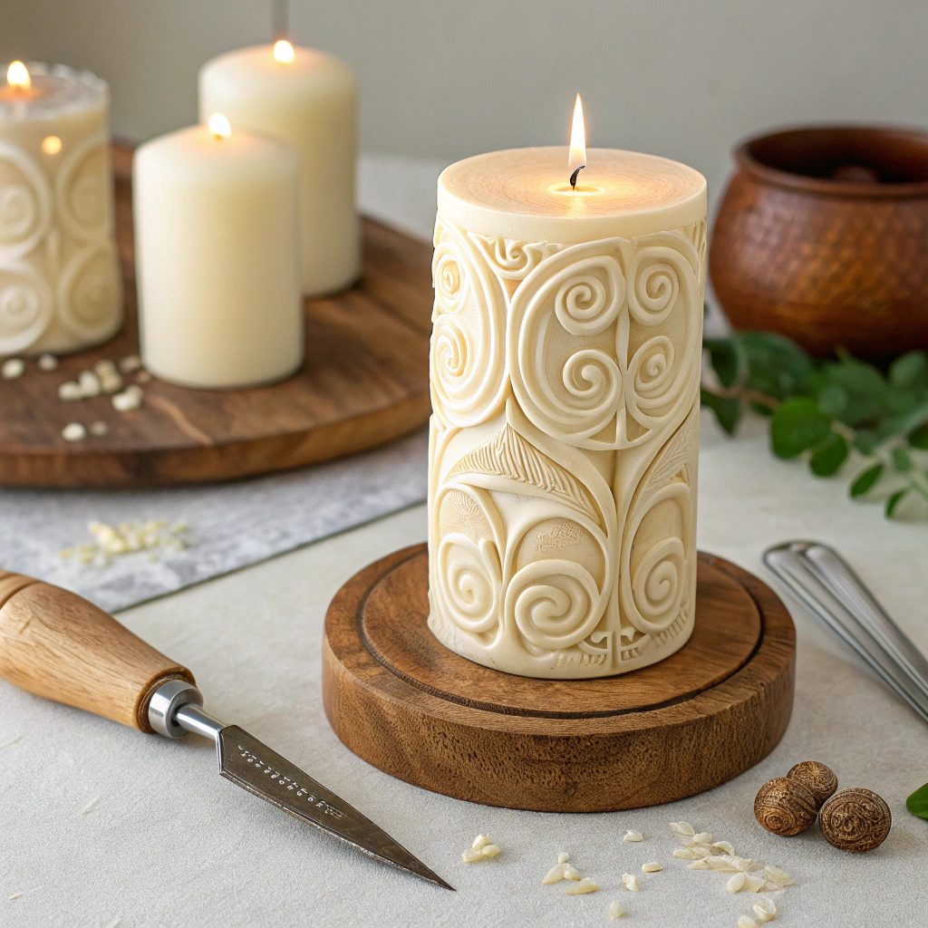Hand-Carved Candles