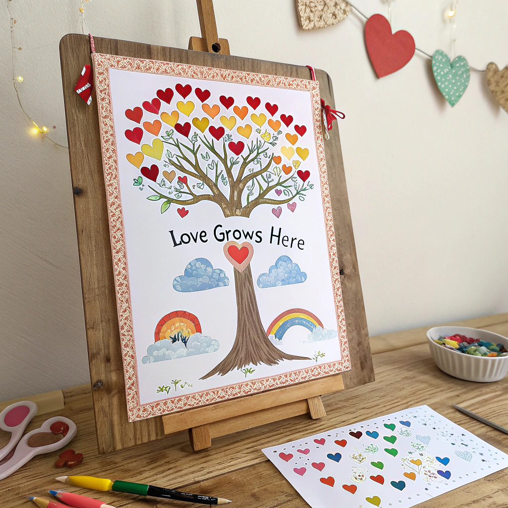 DIY heart tree