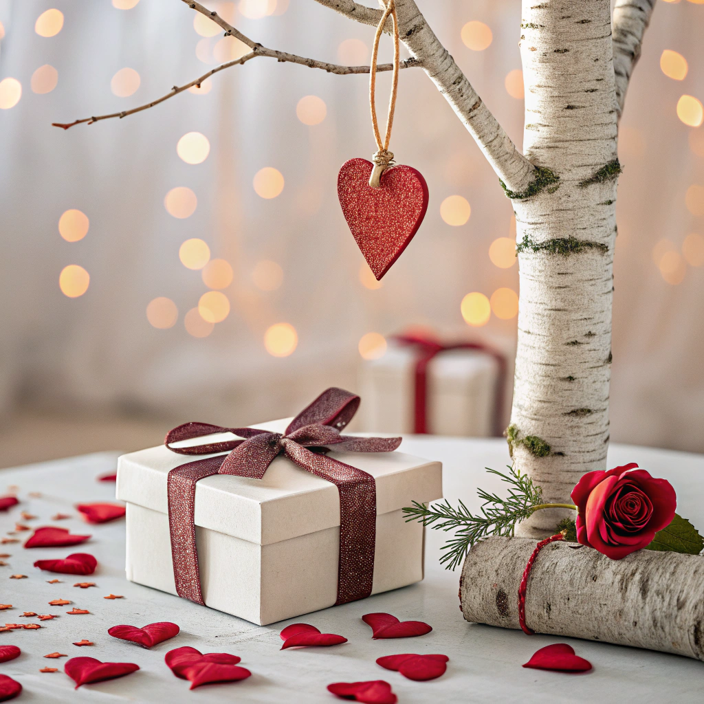 DIY paper heart ornament