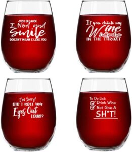 Funny Wine Glass Set